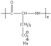 Poly(L-glutamic acid sodium salt) Structure