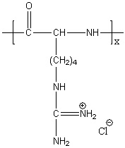 Poly(L-homoarginine hydrochloride) Structure