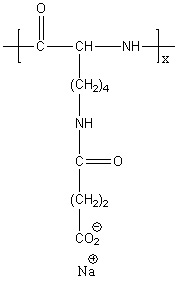 Poly(L-lysine succinylated) Structure