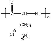 Poly(L-ornithine hydrochloride) Structure