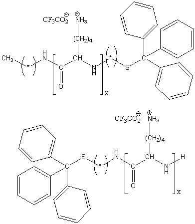 S-Trityl-poly(L-lysine trifluoroacetate) Structure