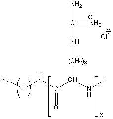 Azido-poly(L-arginine hydrochloride) Structure Azido-poly(L-arginine hydrochloride) Structure