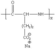 Poly(D,L-glutamic acid sodium salt) Structure