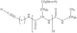 Alkynyl-poly(L-glutamic acid sodium salt) Structure