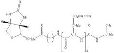 Biotinyl-poly(L-glutamic acid sodium salt) Structure