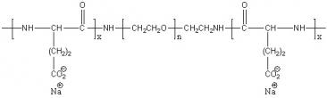 Poly(L-glutamic acid)-block-poly(ethylene glycol)-block-poly(L-glutamic acid) sodium salt Structure