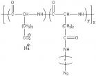 Poly(L-glutamic acid sodium salt)-graft-(N-azidoalkyl) Structure