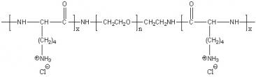 Poly(L-lysine)-block-poly(ethylene glycol)-block-poly(L-lysine) hydrochloride Structure