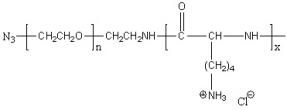 Azido-poly(ethylene glycol)-block-poly(L-lysine hydrochloride) Structure