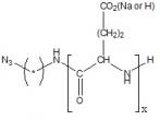 Azido-poly(L-glutamic acid sodium salt) Structure
