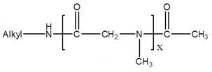 Polysarcosine-N-acetamide Structure